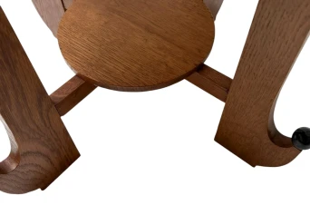 Art Deco Amsterdamse School Oak Side Table, 1920s